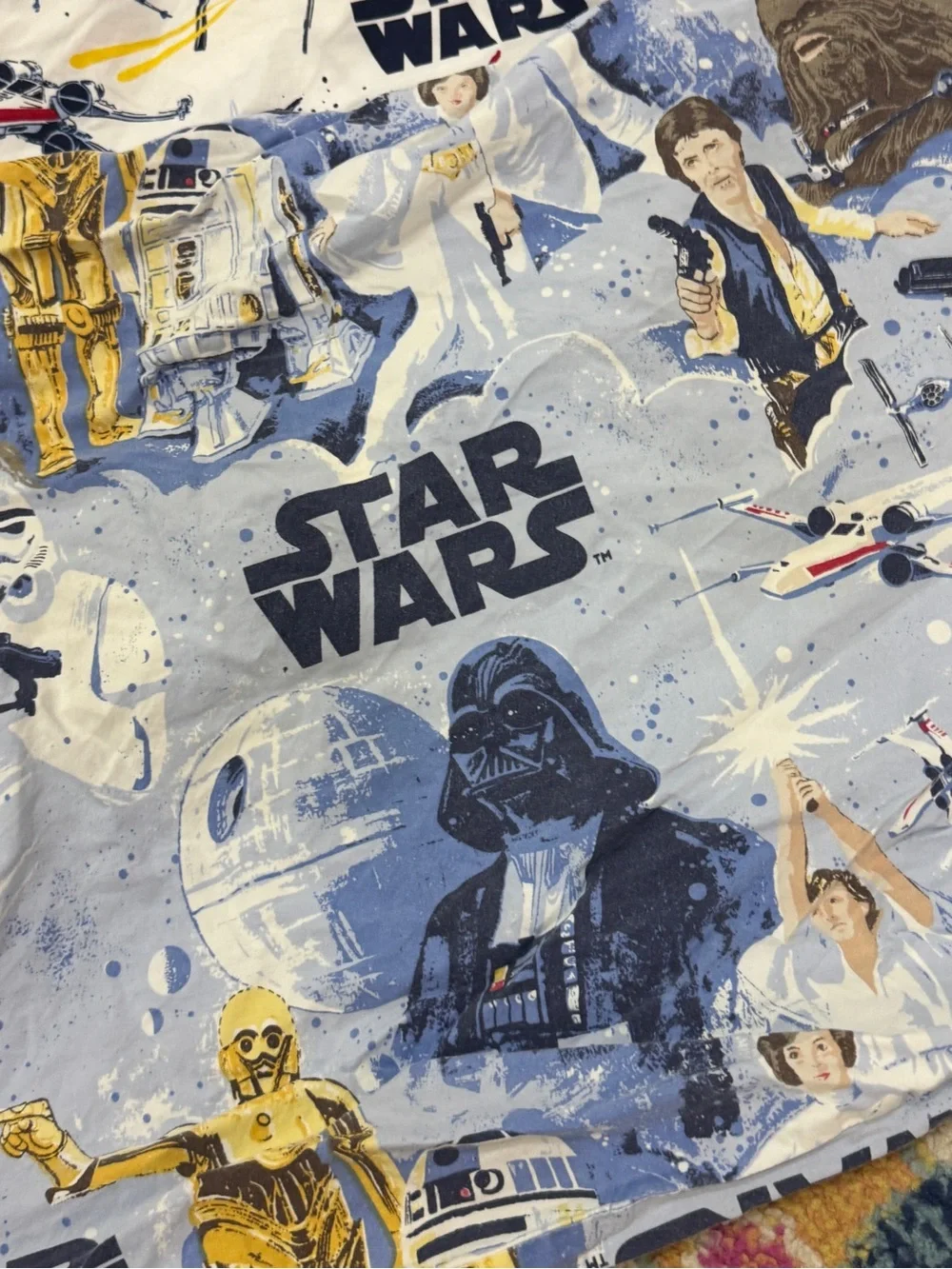 Pottery Barn Kids Star Wars bundle set flat sheet fitted pillowcases twin boys